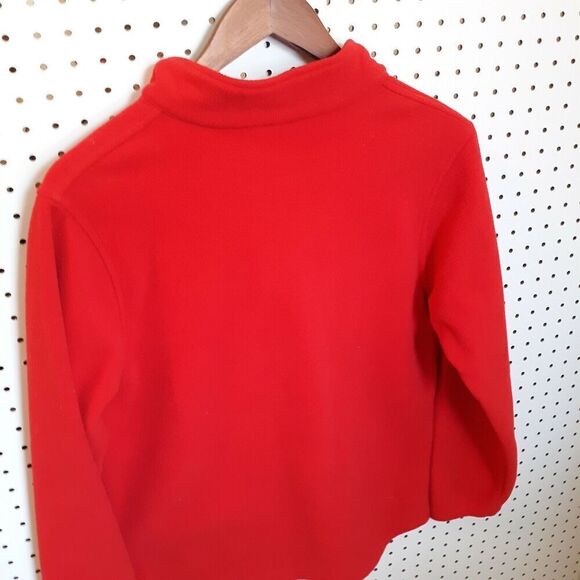 NFL for Her Tampa Bay Women's Medium Red 1/4 Zipper Fleece Pullover Top Jacket - Picture 3 of 6